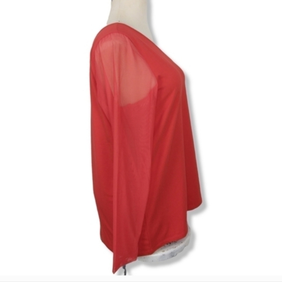 NWT Torrid One Shoulder Mesh Sleeve Top - Picture 8 of 12